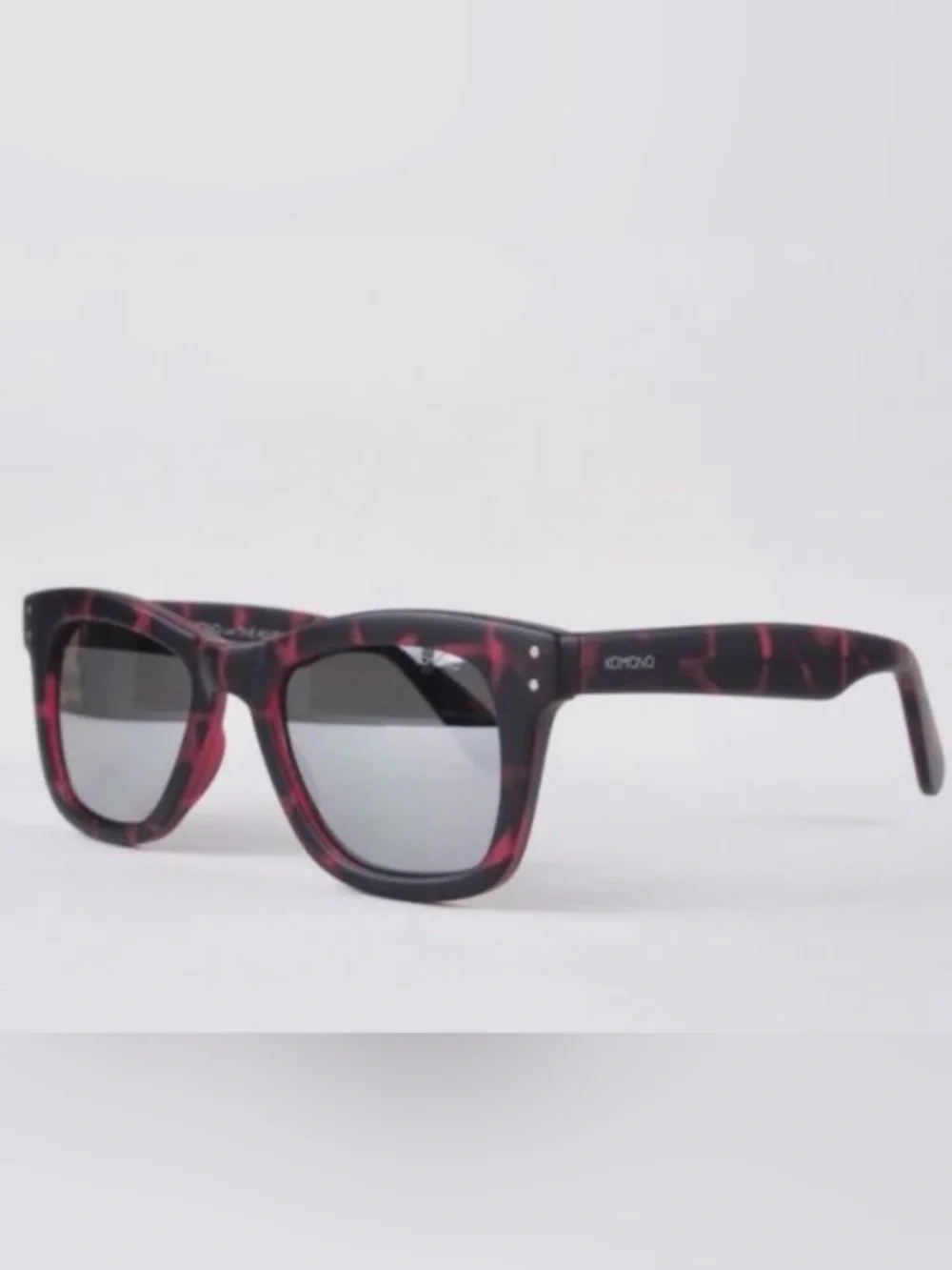 New KOMONO Allen Matte Beetroot Tortoise Sunglasses